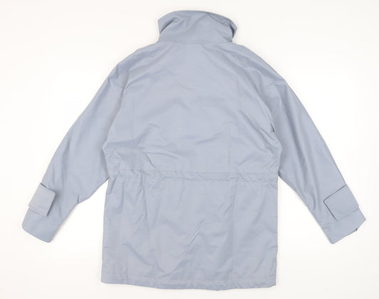 H&M Men's Grey Anorak Jacket XS Stand-Up Collar
