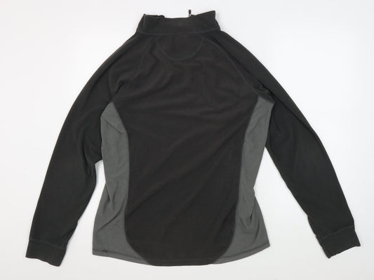 Trespass Men's Black XL Fleece Outdoor Top 1/2 Zip