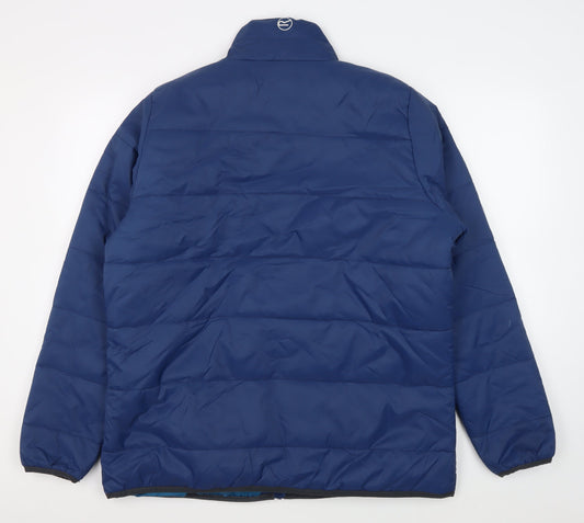 Regatta Men's Blue Mid-Length Puffer Jacket, Size 20 Plus