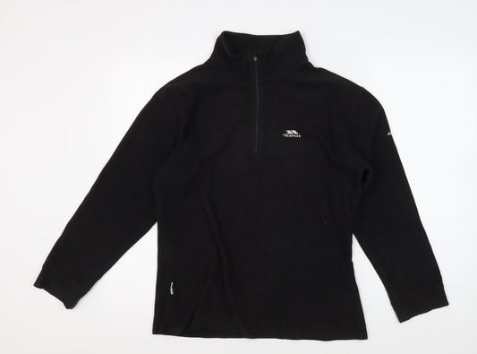Trespass Unisex Black Lightweight Fleece Sweatshirt L