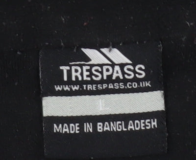Trespass Unisex Black Lightweight Fleece Sweatshirt L