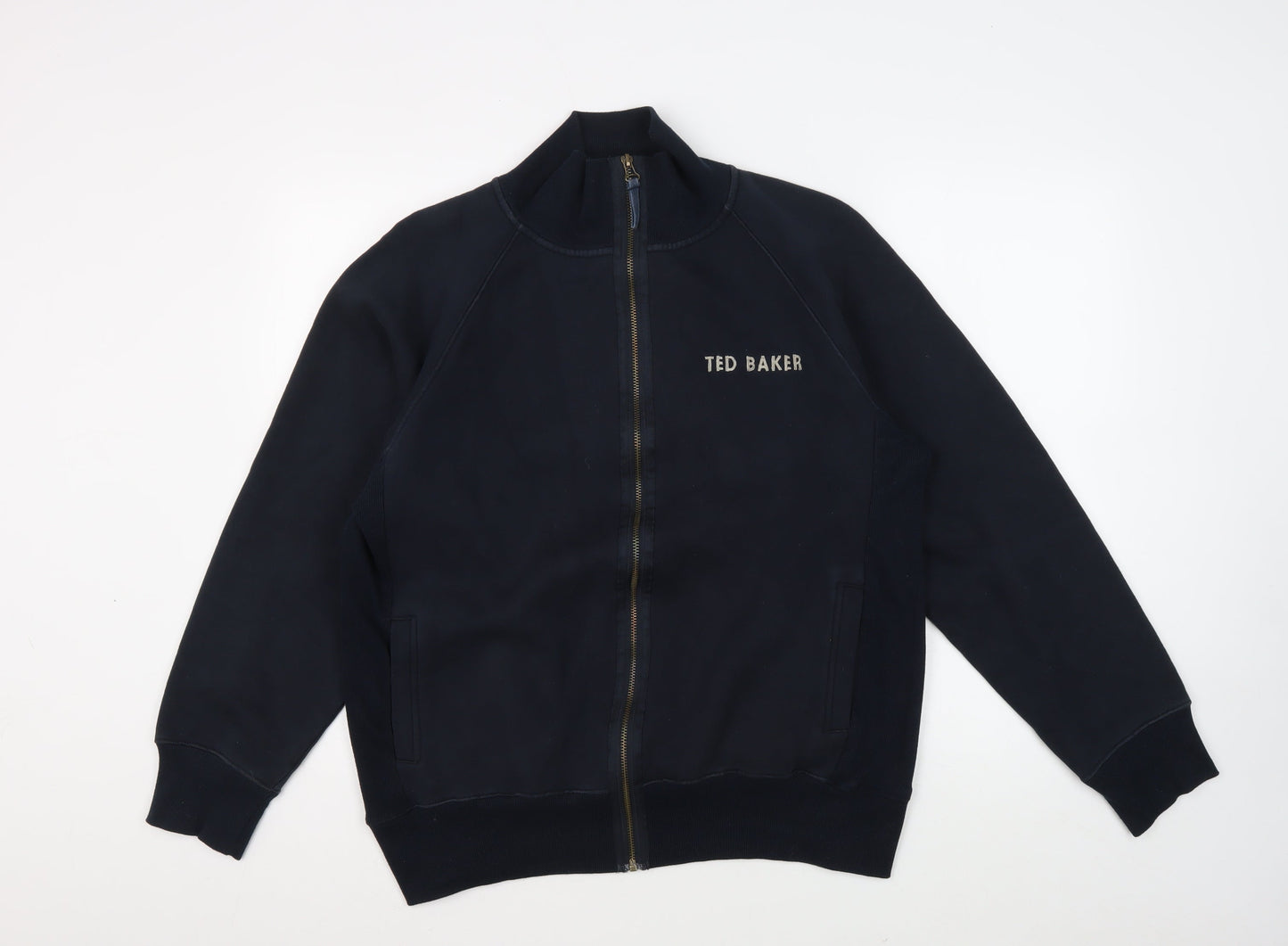 Ted Baker Men's Black Basic Jacket - Stand-Up Collar, M