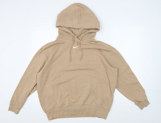 Nike Beige Pullover Hoodie S - Unisex Adults