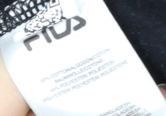 FILA Men's Black Pullover Sweatshirt M Graphic