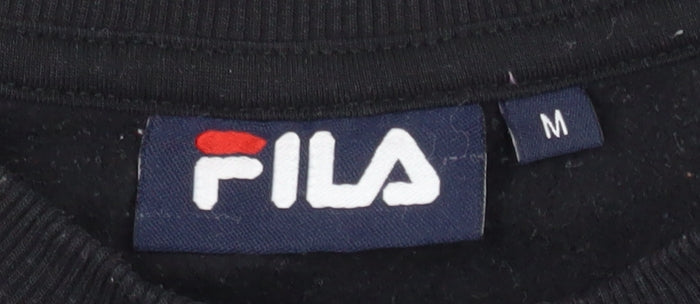 FILA Men's Black Pullover Sweatshirt M Graphic
