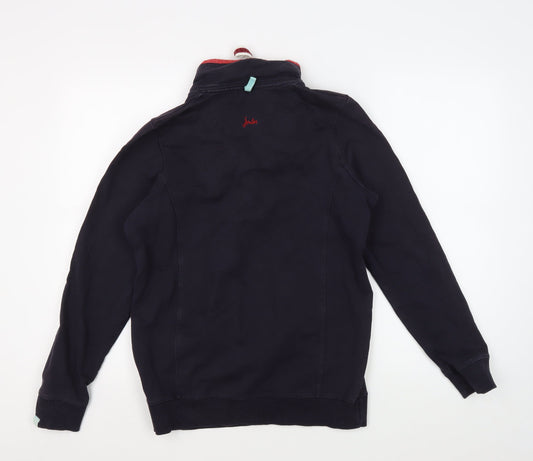 Womens UK 10 Regular Joules Blue Pullover Sweatshirt