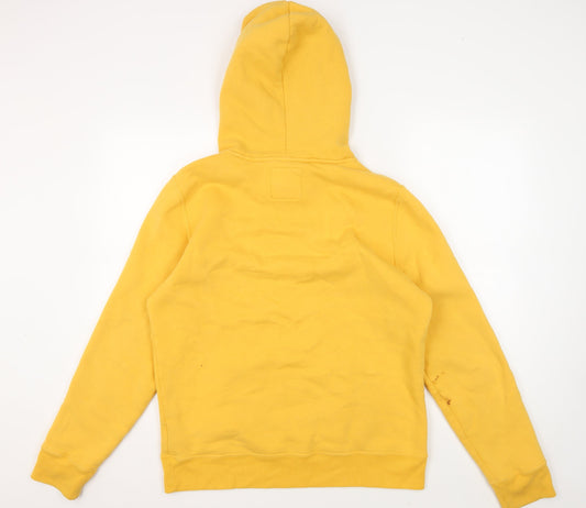 Hollister Men's Yellow Pullover Hoodie M