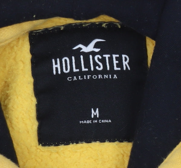 Hollister Men's Yellow Pullover Hoodie M