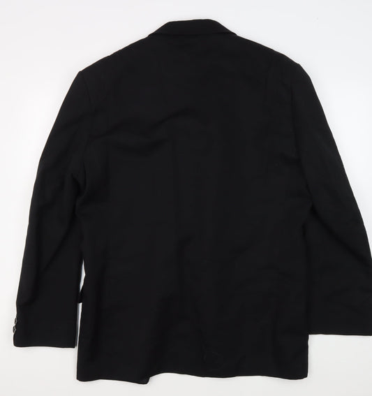 Jeff Banks Men's Black Suit Jacket 42R Regular Fit