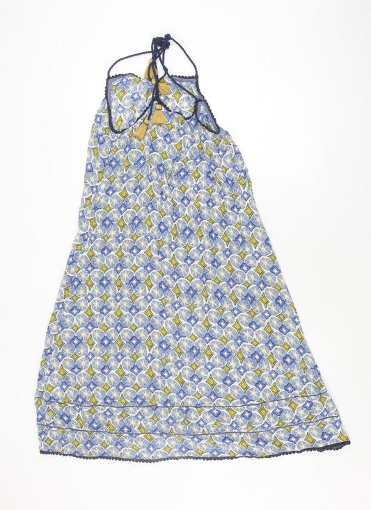 White Stuff Women's Multicoloured Geometric Trapeze Dress - S