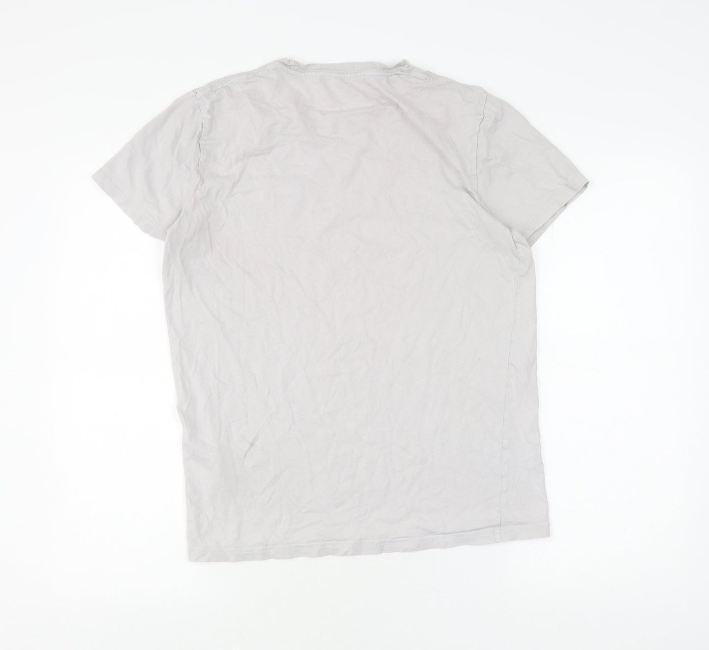 Hollister Men's White Crew Neck T-Shirt S
