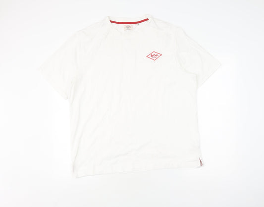 Additional front view of Lee Cooper Men's White 3XL T-Shirt