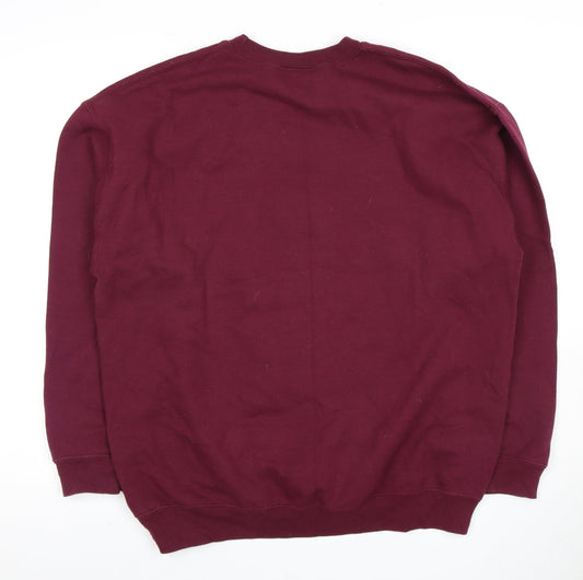 Harry Potter Unisex Adults Red M Gryffindor Sweatshirt