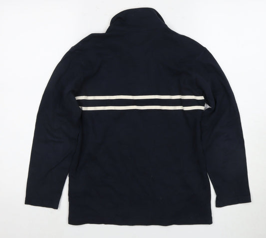 Armani Junior Boys Blue Polo Long Sleeve Top Size 6-7 Years