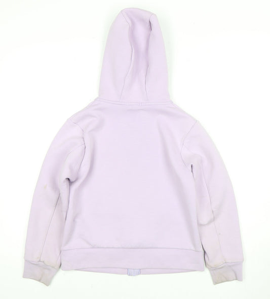 Uniqlo Girls Purple Full Zip Hoodie, Size 11 Years