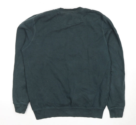 Jack Wills Unisex Green Pullover Sweatshirt L