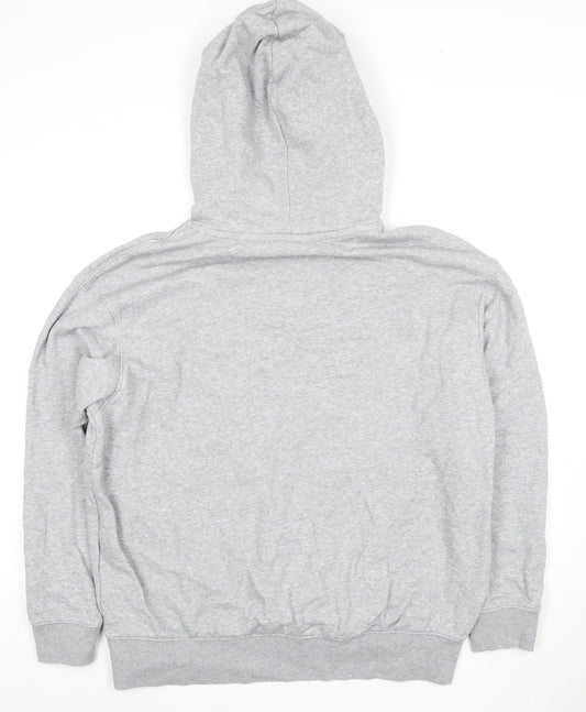 Nike Men's Grey Pullover Hoodie - Size S