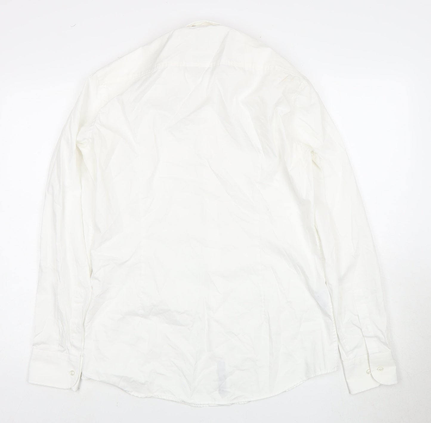 Boss Men's White Cotton Dress Shirt M