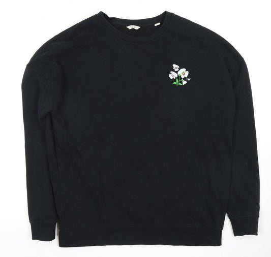 Jack Wills Black Embroidered Women’s Sweatshirt 10