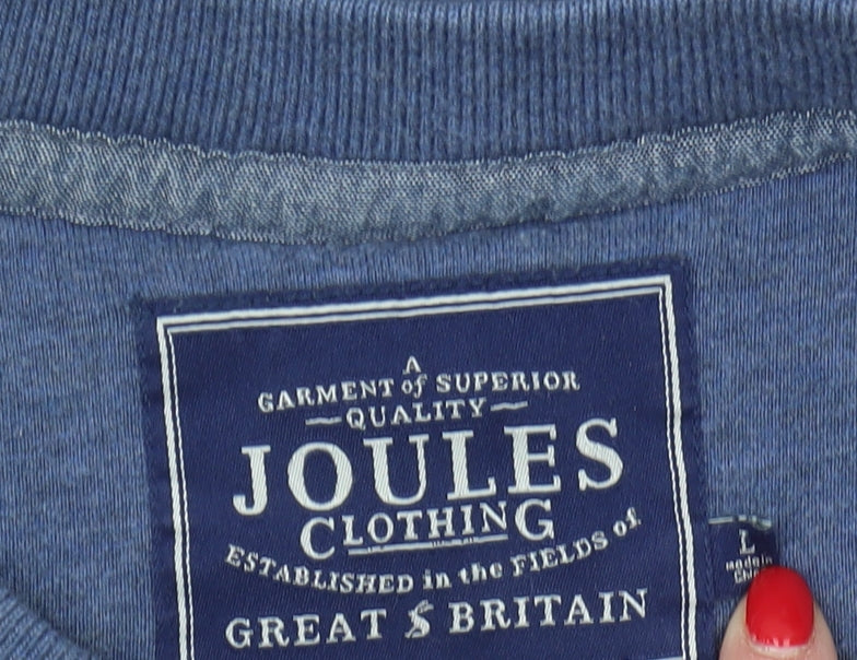 Joules Men's Blue Pullover Sweatshirt L