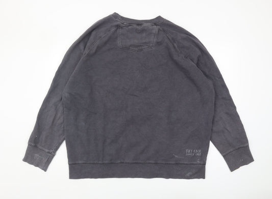 Fat Face Men's Grey Pullover Sweatshirt 2XL