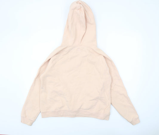 Jack Wills Women's Beige Hoodie UK 14 - Stylish & Comfy