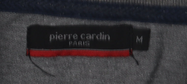 Pierre Cardin Men's Grey Long Sleeve Polo M