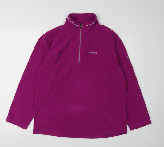 Craghoppers Women's Purple Fleece Pullover Sweatshirt Size 14