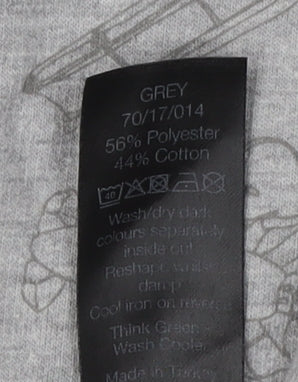 Additional view of M&Co girls’ grey 'friends' hoodie 10 years casual graphic print