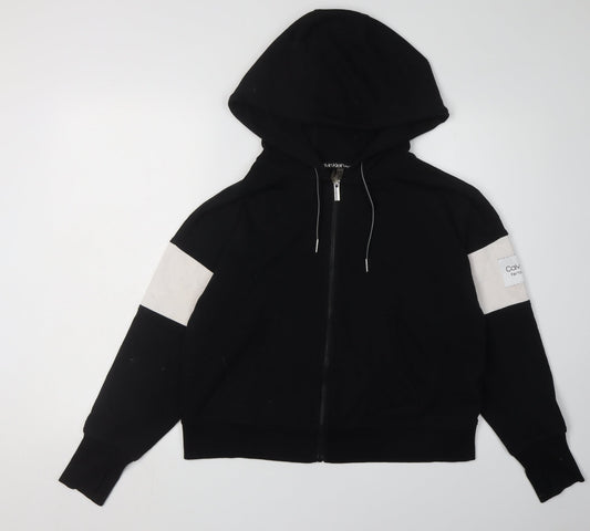 Calvin Klein Women's Black Full Zip Hoodie Size S