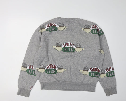 Friends Grey Graphic Logo Unisex Sweatshirt - Size S