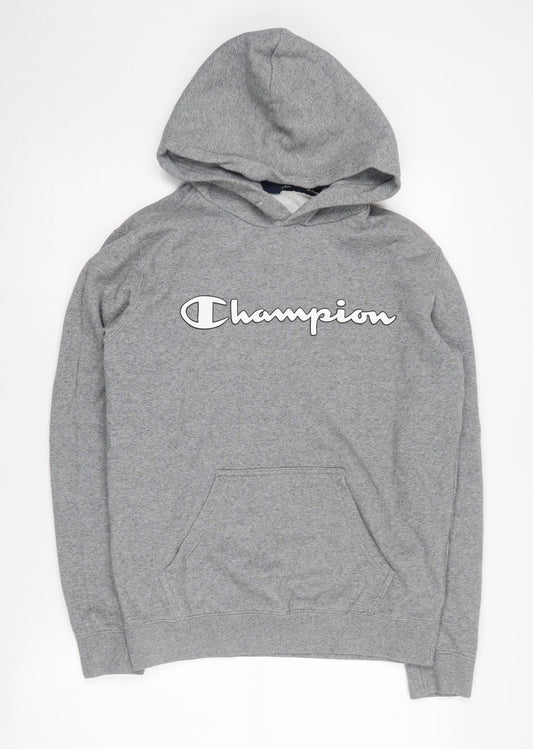 Mens UK S Regular Champion Grey Pullover Hoodie