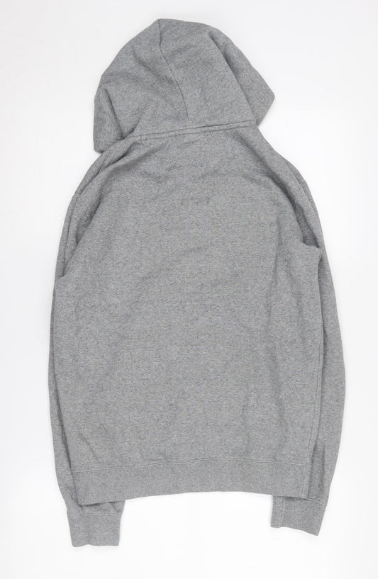 Champion Men's Grey Hoodie S Pullover Logo Design
