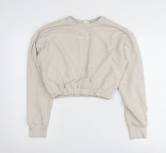 Champion Women's Beige Pullover Sweatshirt M