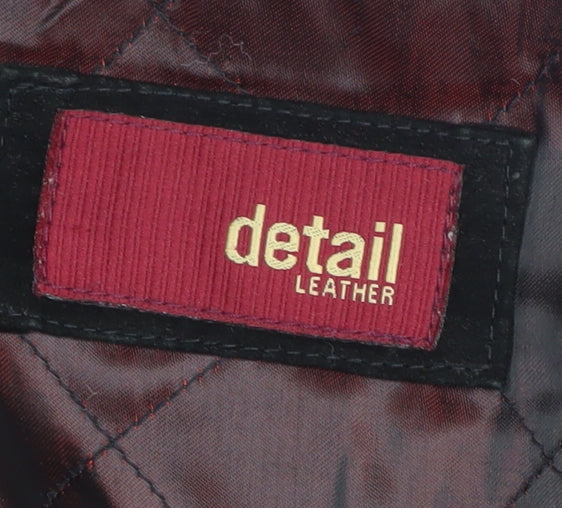 Detail Men's Black Suede Jacket L