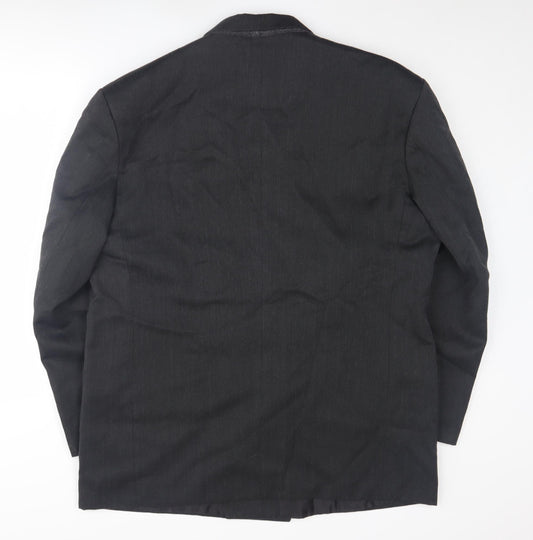 Burton Black Double-Breasted Men's Blazer 44R Elegant