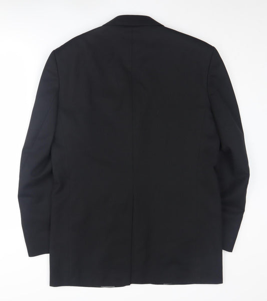 NEXT Men's Black Blazer 38R Notch Lapel Formal Jacket