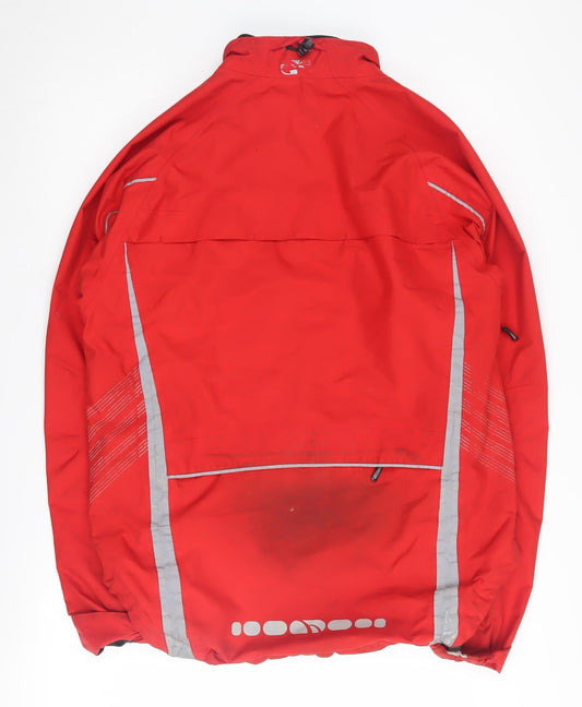 Madison Men's Red M Windbreaker Jacket for Cycling