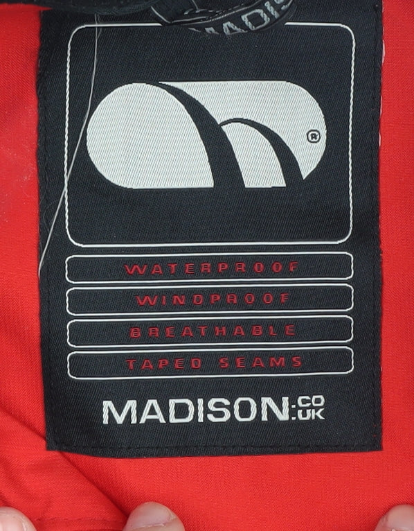 Madison Men's Red M Windbreaker Jacket for Cycling