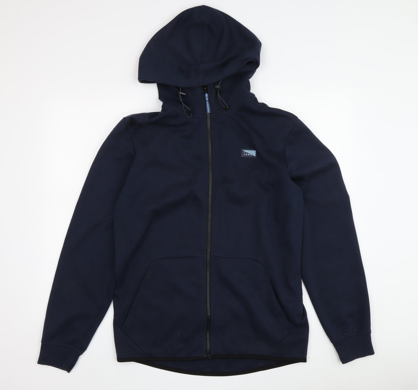 Jack & Jones Men's Blue Hoodie M Logo Zip