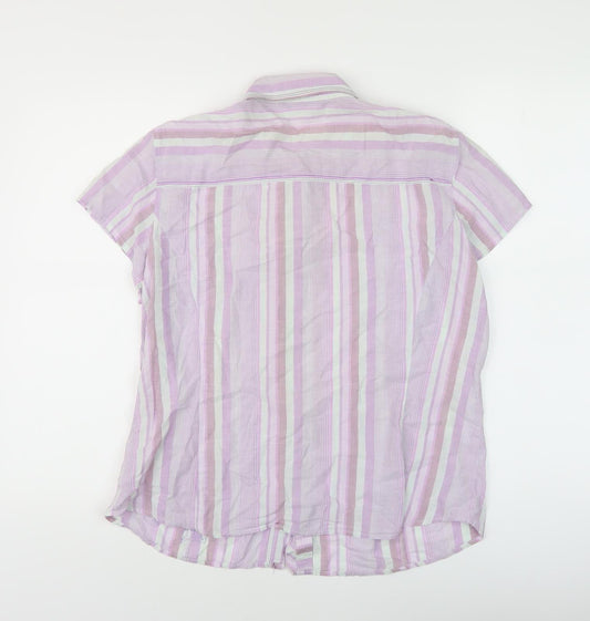 Womens UK Size 16 Maine New England Multicoloured Button-Up