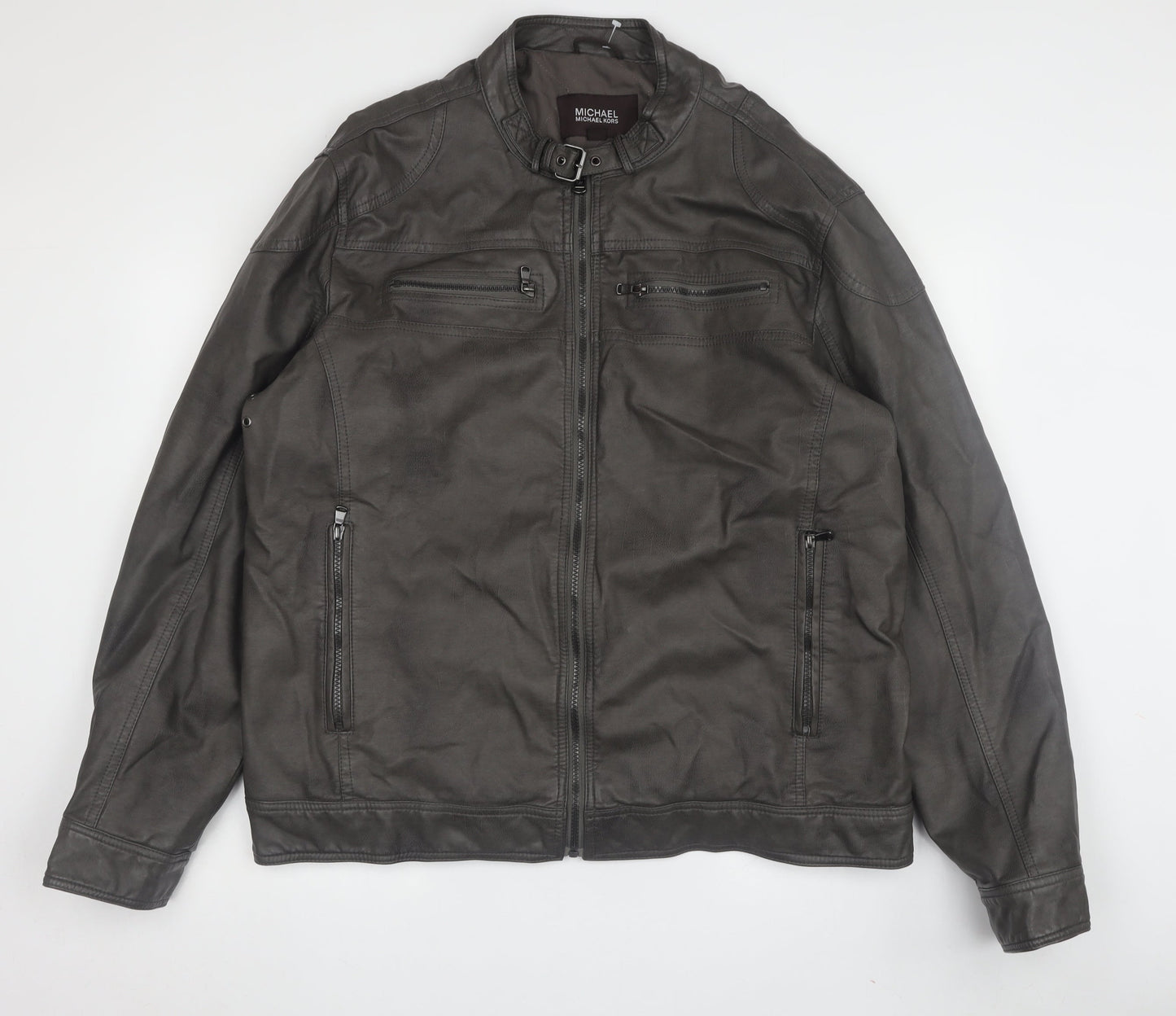 Michael Kors Men's Black Biker Jacket XL