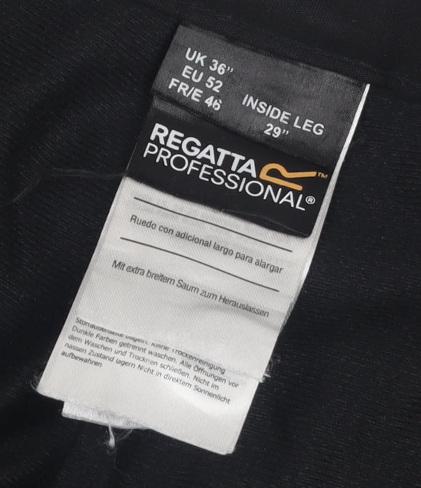 Regatta Professional Men's Black Trousers, Size 36