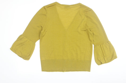 Paul Costelloe Women's Green 3/4 Sleeve Cardigan Size 4