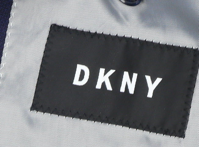 DKNY Men's Blue Suit Jacket 44 Chest Regular Fit