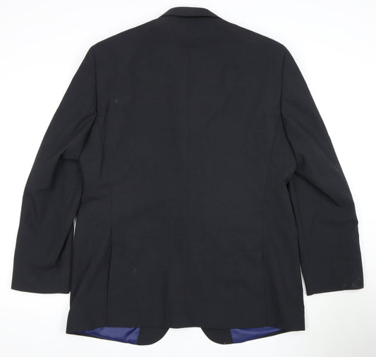 Greenwoods Men Black Blazer Regular Fit 44