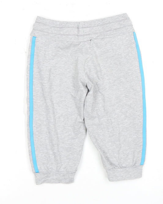 Adidas Girls Grey Athletic Shorts 7-8 Years