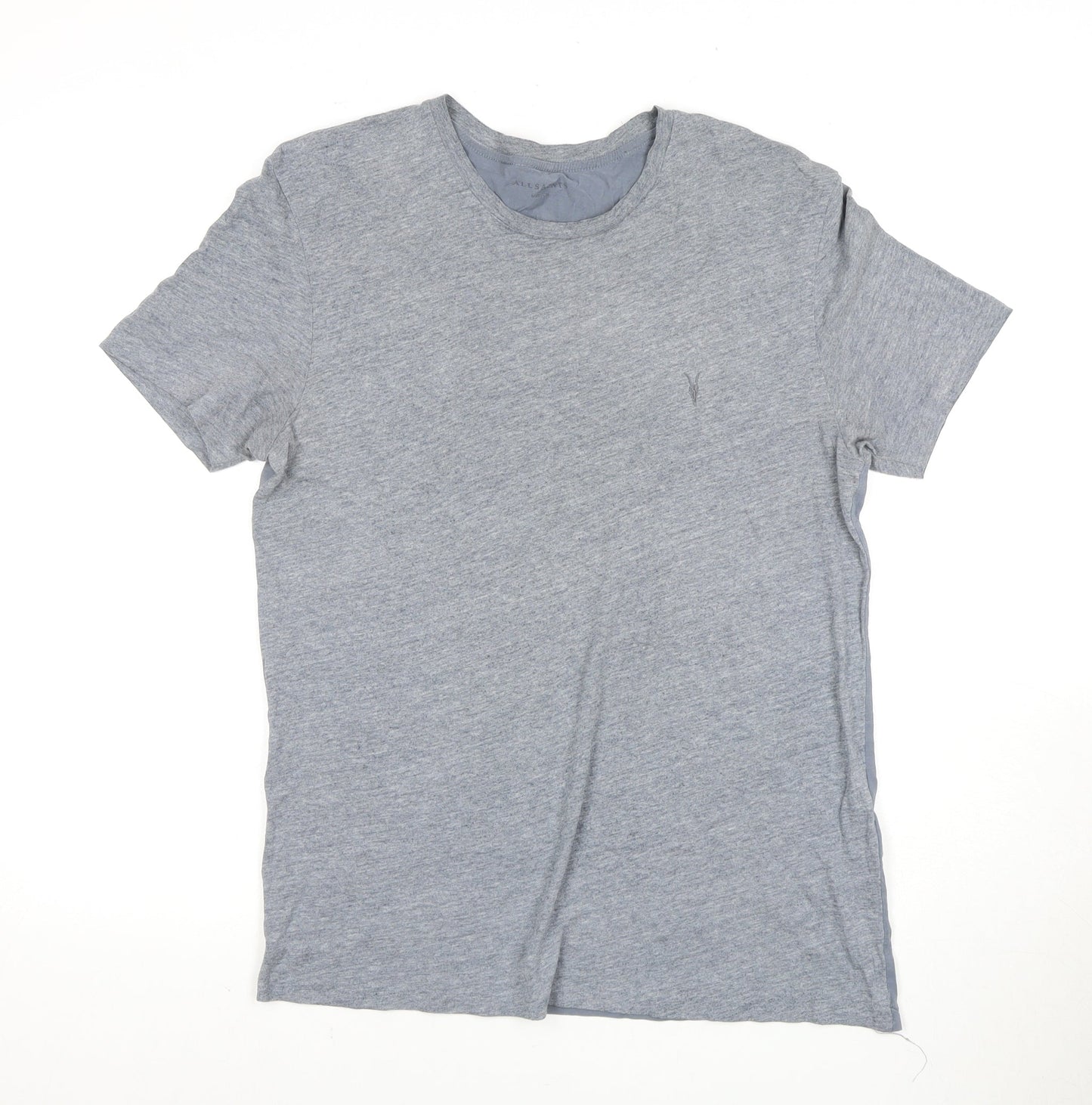 AllSaints Men's Grey Crew Neck T-Shirt, Size M