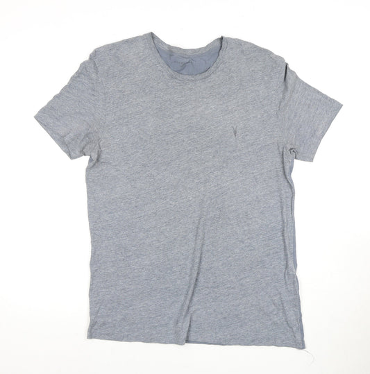 AllSaints Men's Grey Crew Neck T-Shirt, Size M