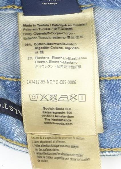 Scotch & Soda Men's Blue Straight Jeans, Size 31